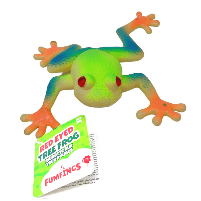 12 | Stretchy Red Eyed Tree Frog (Asst) (One per Purchase)