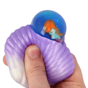 Keycraft Ltd. - NV364 | Squishy Mermaid Bubble Shells (Asst) (One per Purchase)