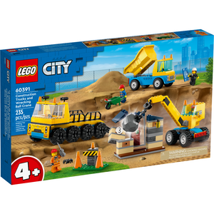 LEGO - 60391 | City: Construction Trucks and Wrecking Ball Crane