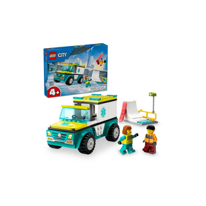 LEGO - 60403 | City: Emergency Ambulance and Snowboarder
