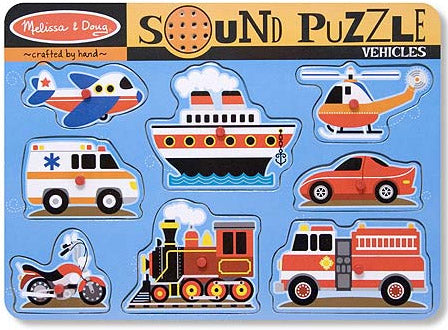 Melissa & Doug - 50206 | Vehicles Sound Puzzle