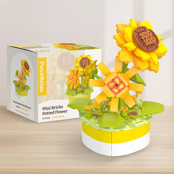 Mini Bricks Potted Sunflower 3D Puzzle