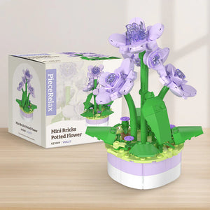 PieceRelax Mini Bricks Potted Violet 3D Puzzle