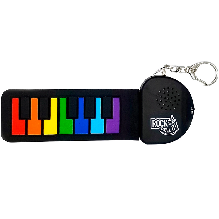 1 | Rock and Roll It Micro Rainbow Piano with keychain