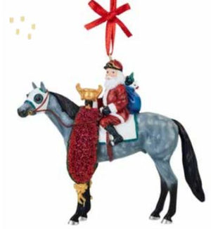 Breyer - B-HP-10542 | (PRE-ORDER) 2026 Santa Ornament - Off to the Races