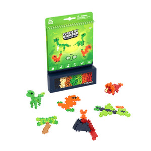 Plus-Plus - 4347 | Puzzle By Number - Activity Pad - Dinosaurs