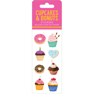 Peter Pauper Press - 340665 | Sticker Set Cupcakes & Donuts