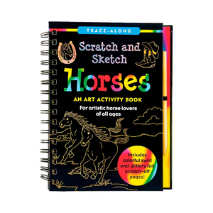 Peter Pauper Press - 322517 | Scratch & Sketch Horses