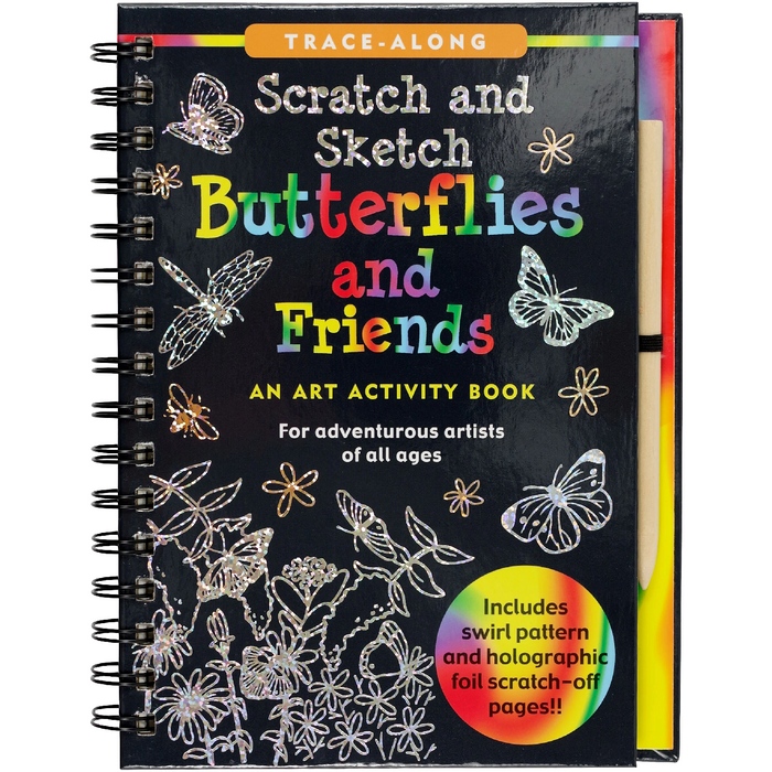 4 | Scratch & Sketch Butterflies Trace Along