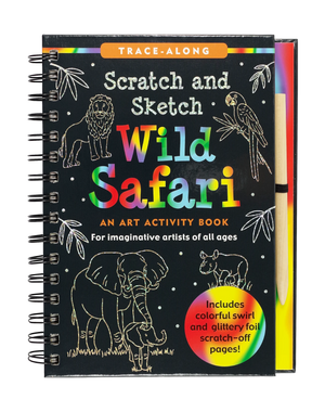 Peter Pauper Press - 333582 | Scratch & Sketch Wild Safari - Trace Along