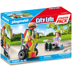 Playmobil - 71257 | City Action: Rescue with Balance Racer Starter Pack