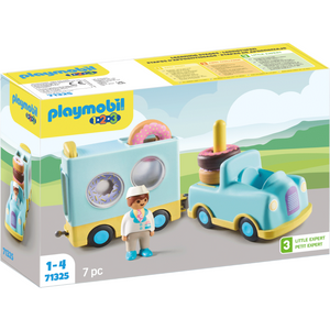 Playmobil - 71325 | 1.2.3: Doughnut Truck with Stacking and Sorting