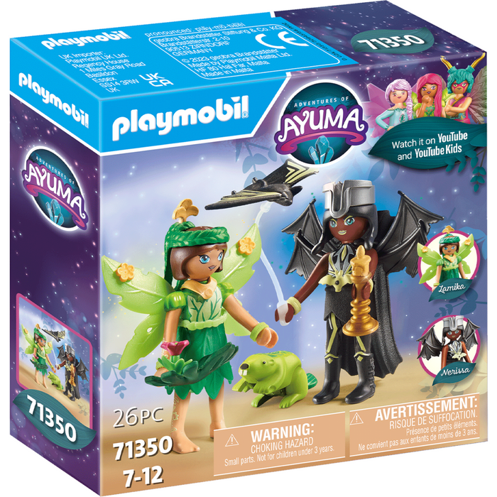 Playmobil - 71350 | Adventures of Ayuma: Forest Fairy & Bat Fairy with Soul Animals
