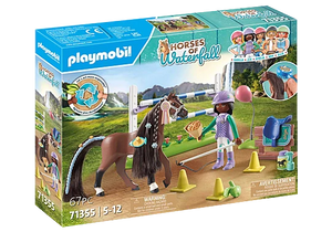 Playmobil - 71355 | Horses of Waterfall: Jumping Arena with Zoe and Blaze