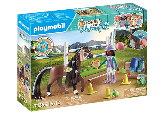 Playmobil - 71355 | Horses of Waterfall: Jumping Arena with Zoe and Blaze