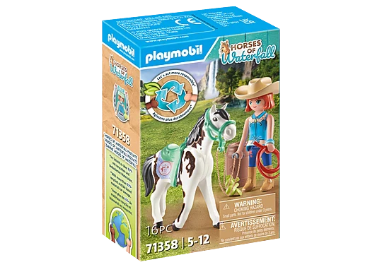 Playmobil - 71358 | Horses of Waterfall: Feeding Time with Ellie and Sawdust