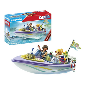 Playmobil - 71366 | City Life: Honeymoon Speedboat Trip