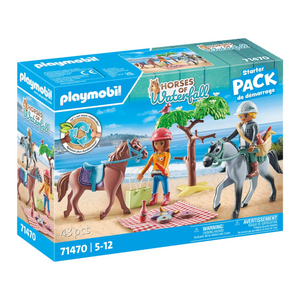 Playmobil - 71470 | Horses of Waterfall: Horseback Riding Trip to the Beach with Amelia and Ben