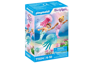 Playmobil - 71504 | Princess Magic: Mermaid Kids with Jellyfish