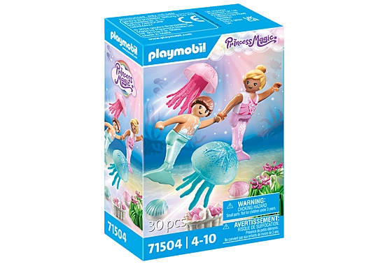 Playmobil - 71504 | Princess Magic: Mermaid Kids with Jellyfish