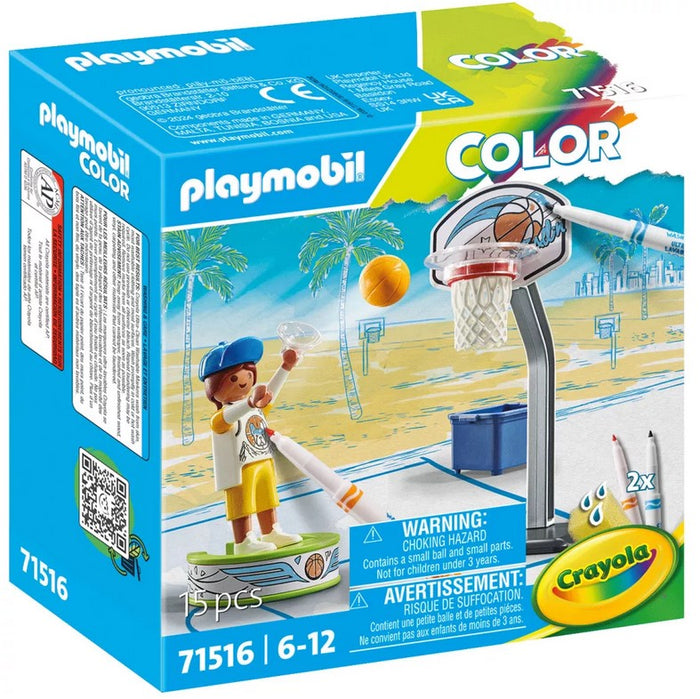 Playmobil - 71516 | Color: Skater with Basketball
