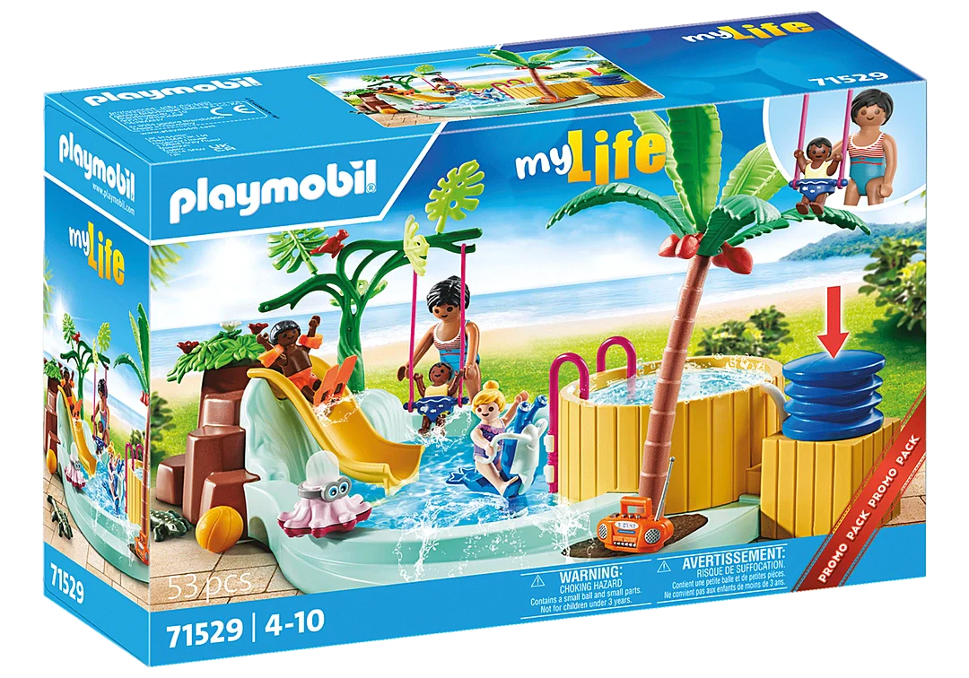 Playmobil 71529 My Life Children s Pool with Whirlpool Castle Toys