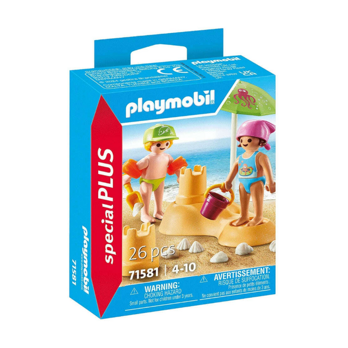 Playmobil - 71581 | Special Plus: Kids with Sand Castle