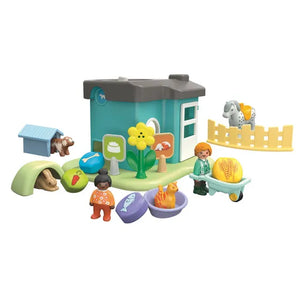 Playmobil - 71690 | 1.2.3: Animal Kennels with Treat Dispenser