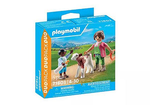 Playmobil - 71803 | Farmer with Calf