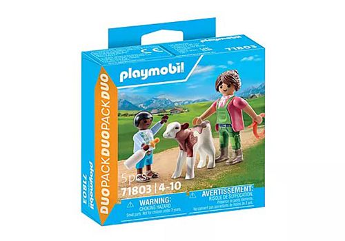 Playmobil - 71803 | Farmer with Calf