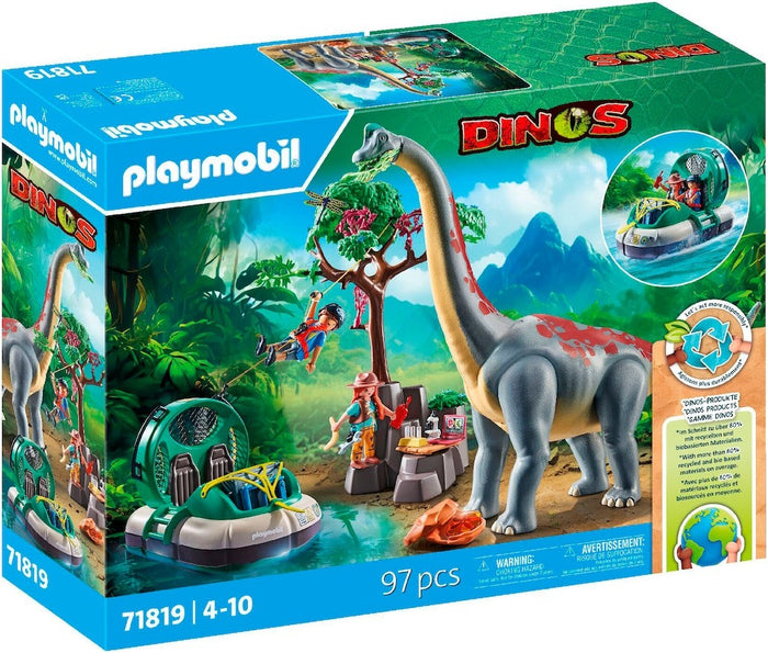 Playmobil - 71819 | Brachiosaurus with Hovercraft