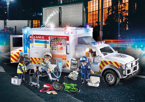 Playmobil - 70936 | City Action: Ambulance with Lights & Sounds
