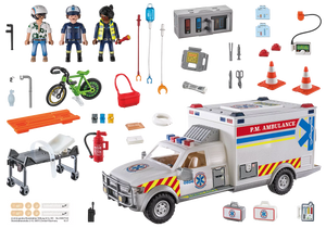 Playmobil - 70936 | City Action: Ambulance with Lights & Sounds