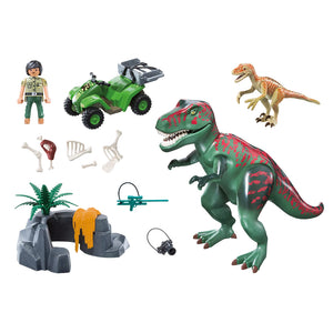 Playmobil - 71183 | Dinos: T-Rex Attack with Quad