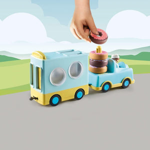 Playmobil - 71325 | 1.2.3: Doughnut Truck with Stacking and Sorting