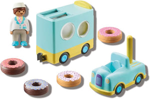 Playmobil - 71325 | 1.2.3: Doughnut Truck with Stacking and Sorting