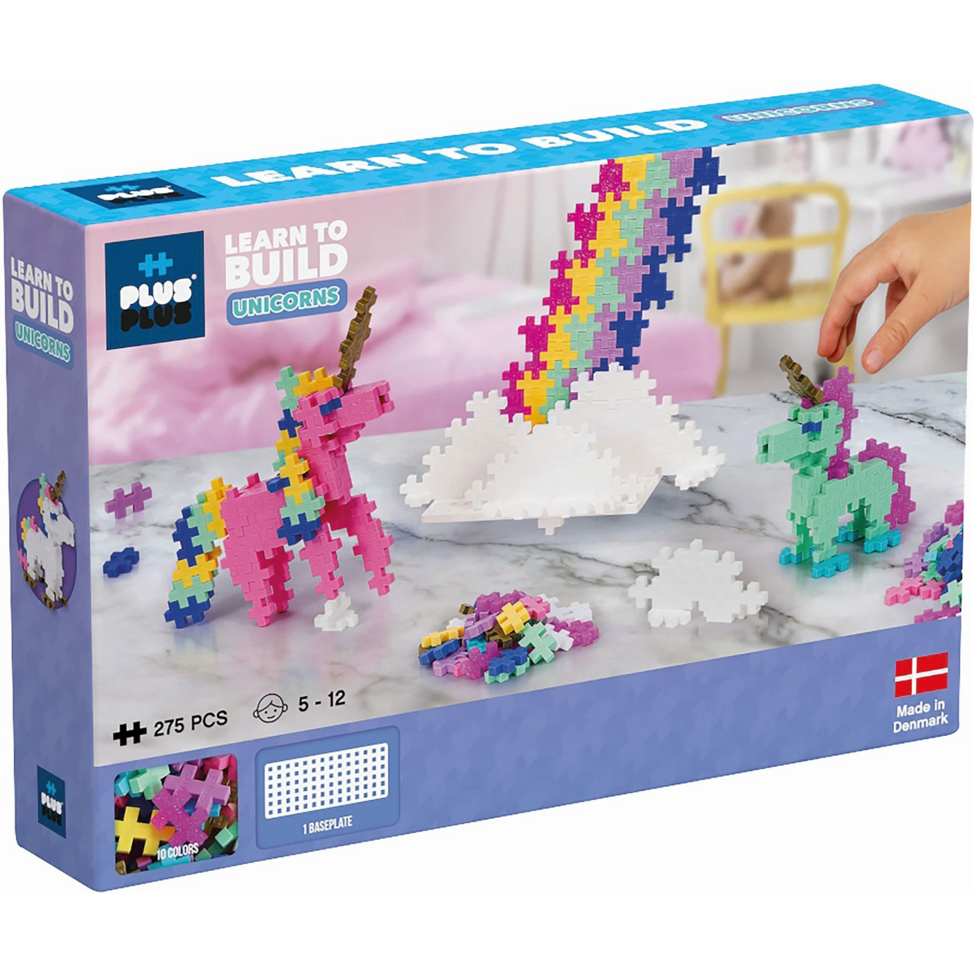 Plus Plus 3908 Learn to Build Unicorns 275 PC Castle Toys