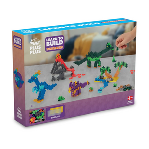 Plus-Plus - 3918 | Learn To Build - Dinosaurs (600 Pieces)
