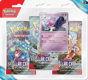 Pokemon Co. - 43305 | Scarlet & Violet Stellar Crown 3pk Blister (32pc)