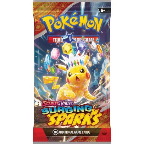 Pokemon Co. - 43312 | Pokemon SV8 Surging Sparks Booster Packs (One Each)