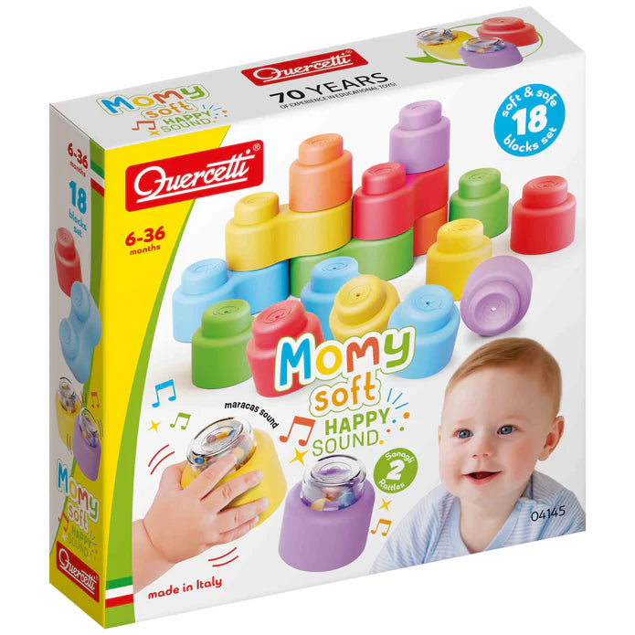 Quercetti - 04145 | Momy Soft Happy Sound - 18pcs