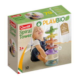 Quercetti - 86501 | Spiral Tower (10 Pieces)