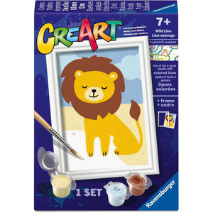 Ravensburger - 25927 | CreArt: Wild Lion - Paint By Numbers Set