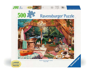 Ravensburger - 008255 | Cozy Glamping 500PC Puzzle