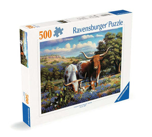 Ravensburger - 008262 | Loving Longhorns 500PC Puzzle