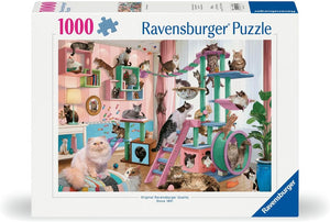 Ravensburger - 008750 | Cat Tree Heaven 1000PC Puzzle