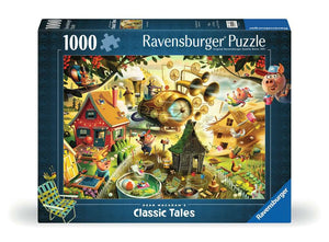 Ravensburger - 010043 | Look Out Little Pigs! 1000 PC Puzzle