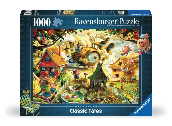 Ravensburger - 010043 | Look Out Little Pigs! 1000 PC Puzzle