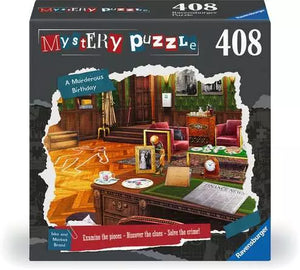 Ravensburger - 01187 | A Murderous Birthday 408 PC Puzzle