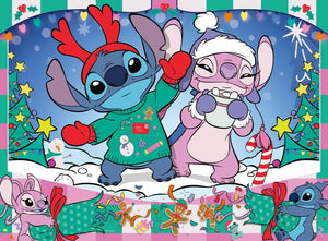 Ravensburger - 04030 | Disney Stitch Christmas 100PC XXL Puzzle